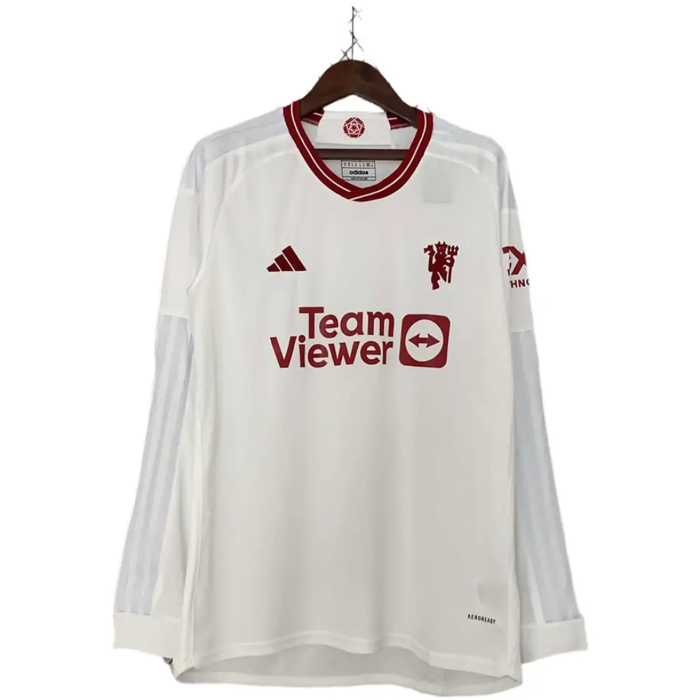 2023/2024 Long Sleeve Manchester United Third Away Football Shirt 1:1 Thai Quality-Fans