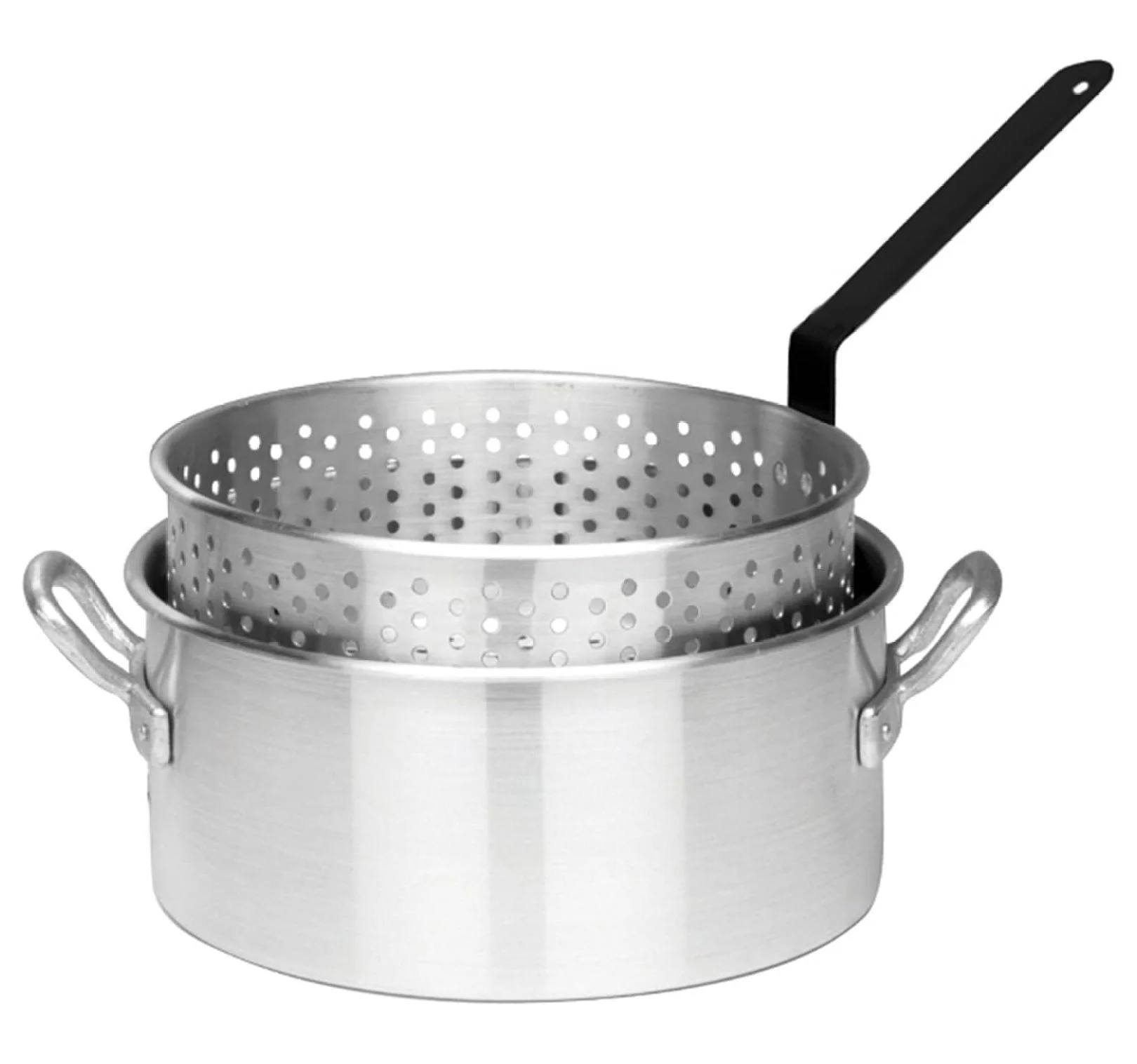B135 Sportsman's Choice Aluminum Fish Cooker Perfect To Fry Fish Shrimp Chicken Hushpuppies and Fries Includes 10-qt Aluminum Fry Pot and Basket 21-in Tall Cooker 5-in Fry Temperature Gauge