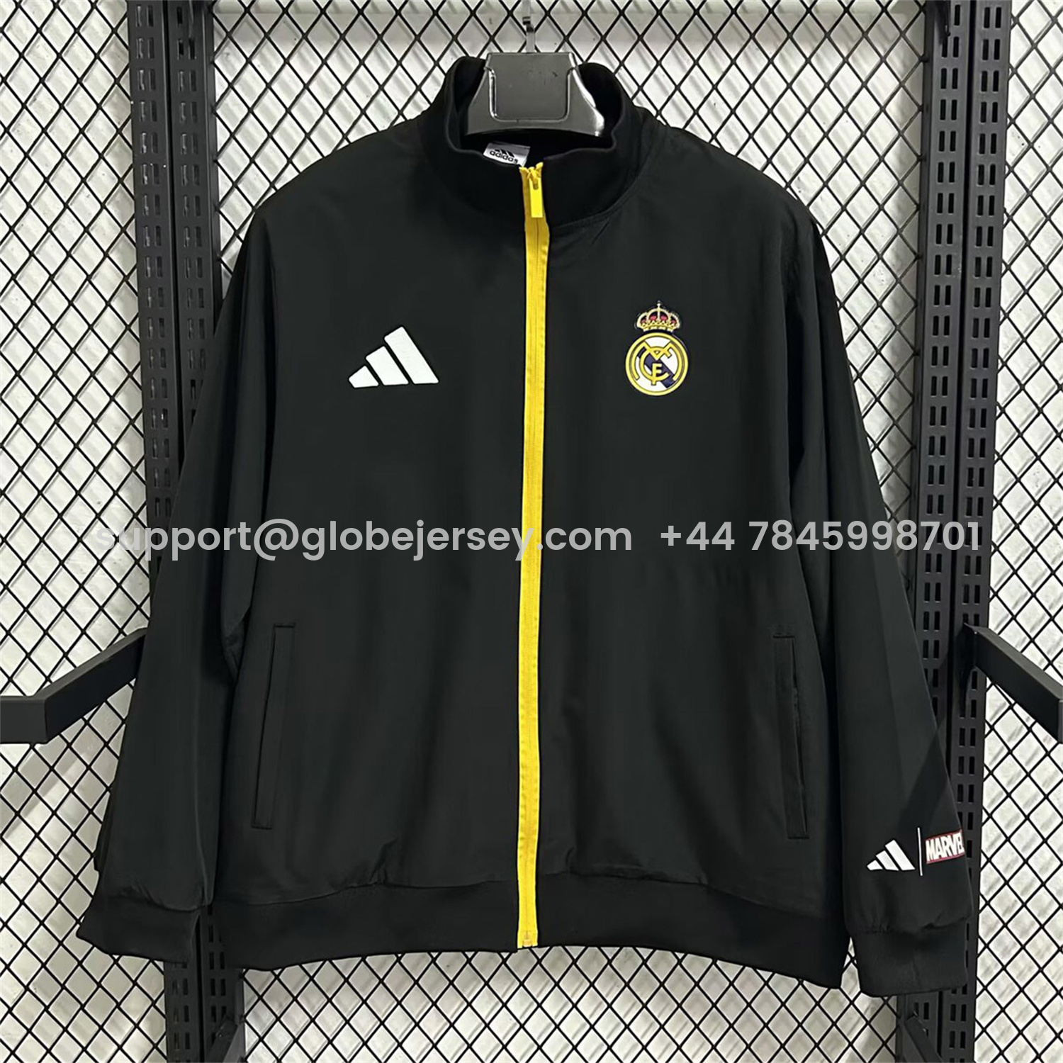 Real Madrid 25-26 Windbreaker Jacket - Black