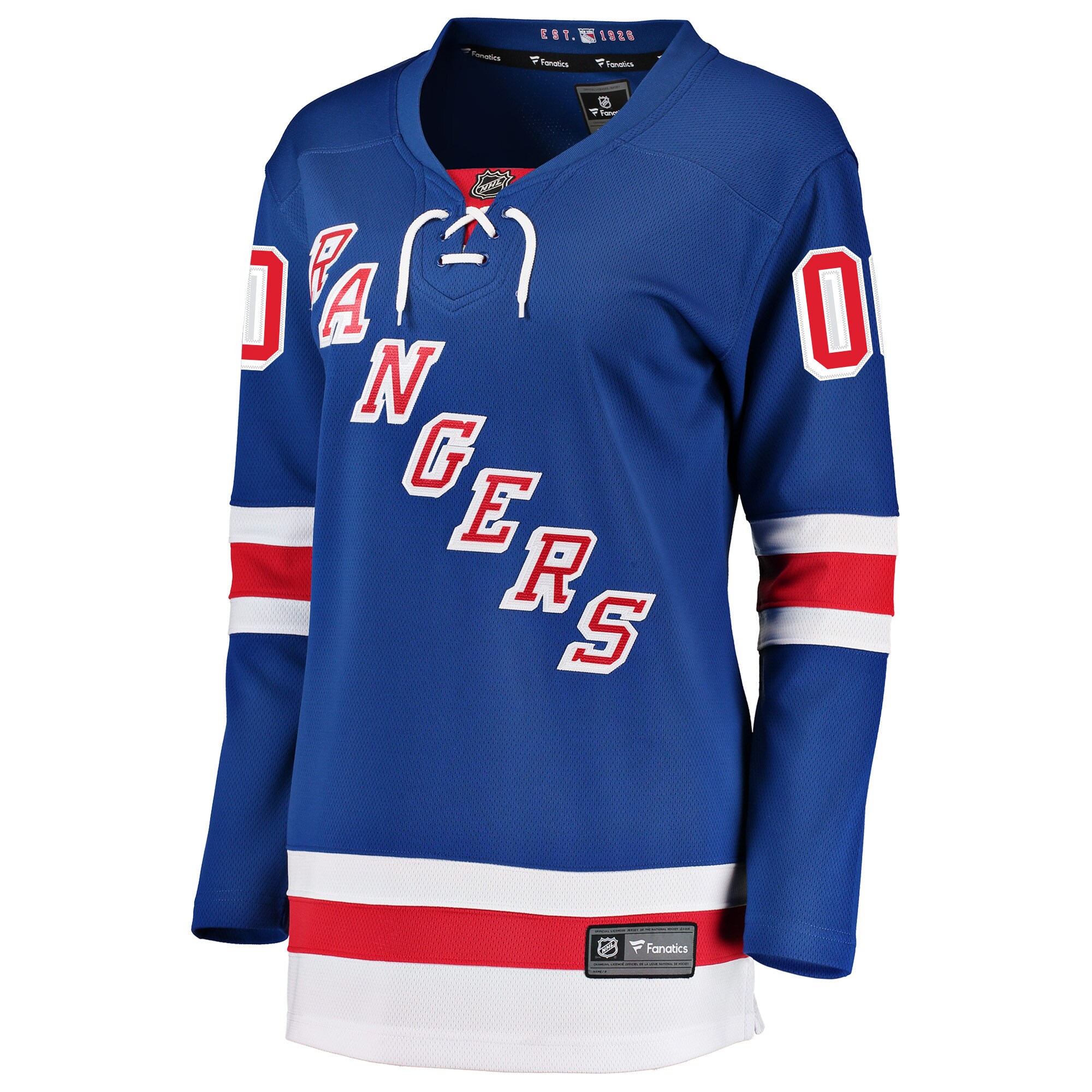 New York Rangers Fanatics Women’s Home Breakaway Custom Jersey – Blue