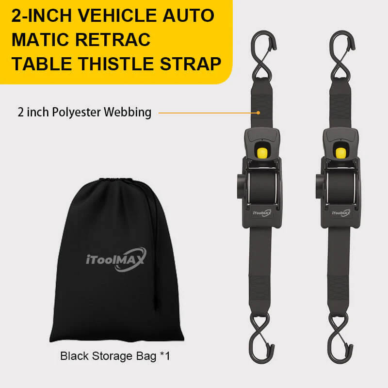Auto Self Retractable Ratchet Straps