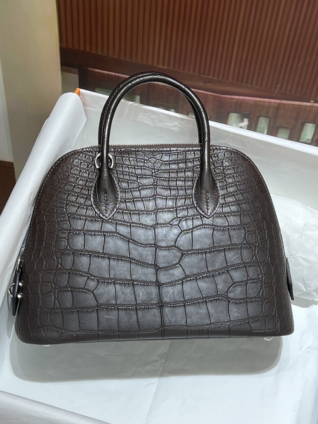 Bolide 25CM Matte crocodile leather