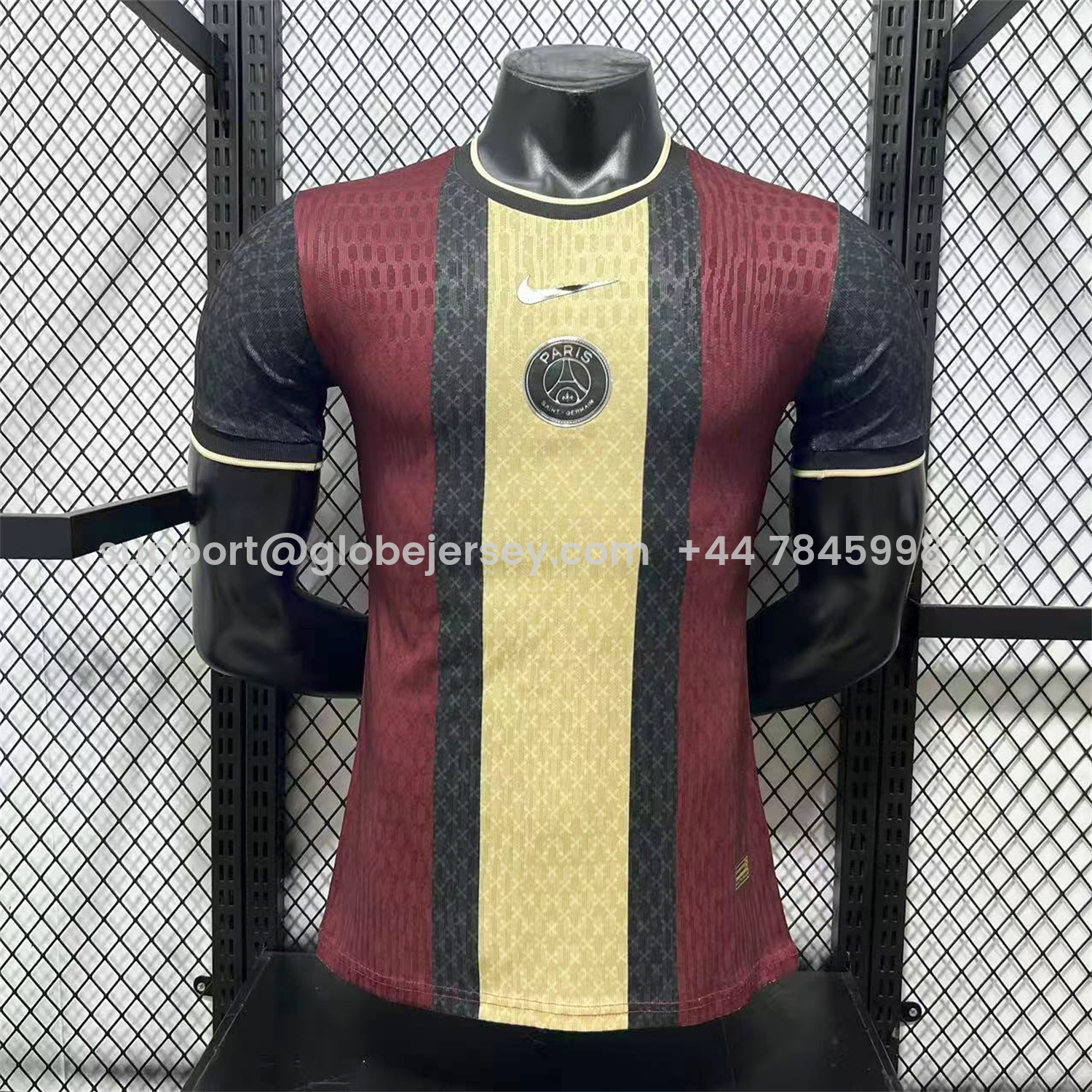 Paris Saint-Germain PSG 25-26 Red And Yellow Stripes Special Jersey - Player Version