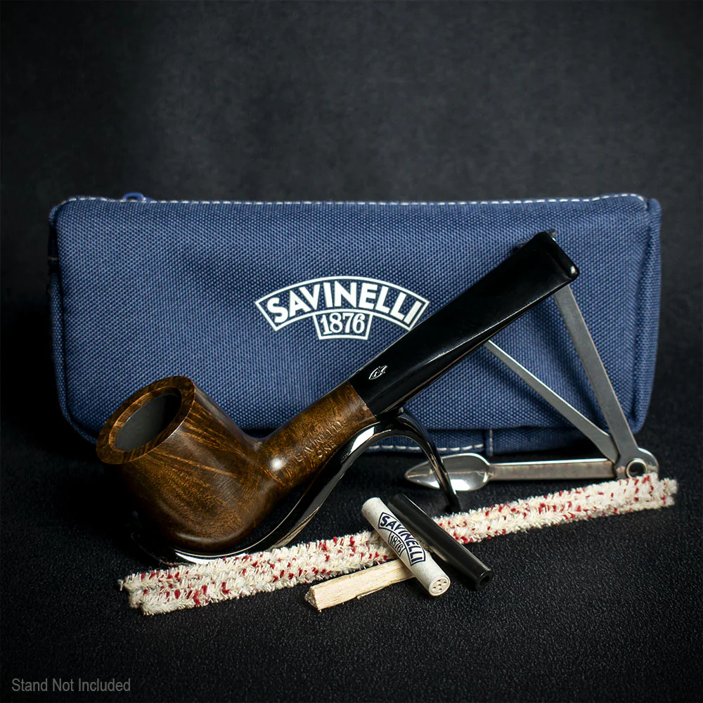 Savinelli One Smooth Brown 106 Pipe Starter Kit