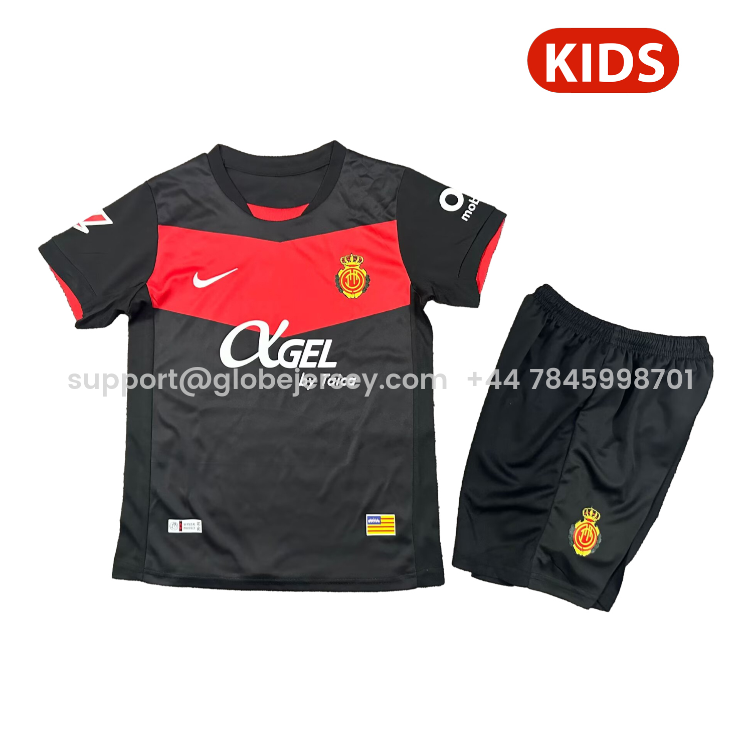 Mallorca 25-26 Third Black Kids Kit