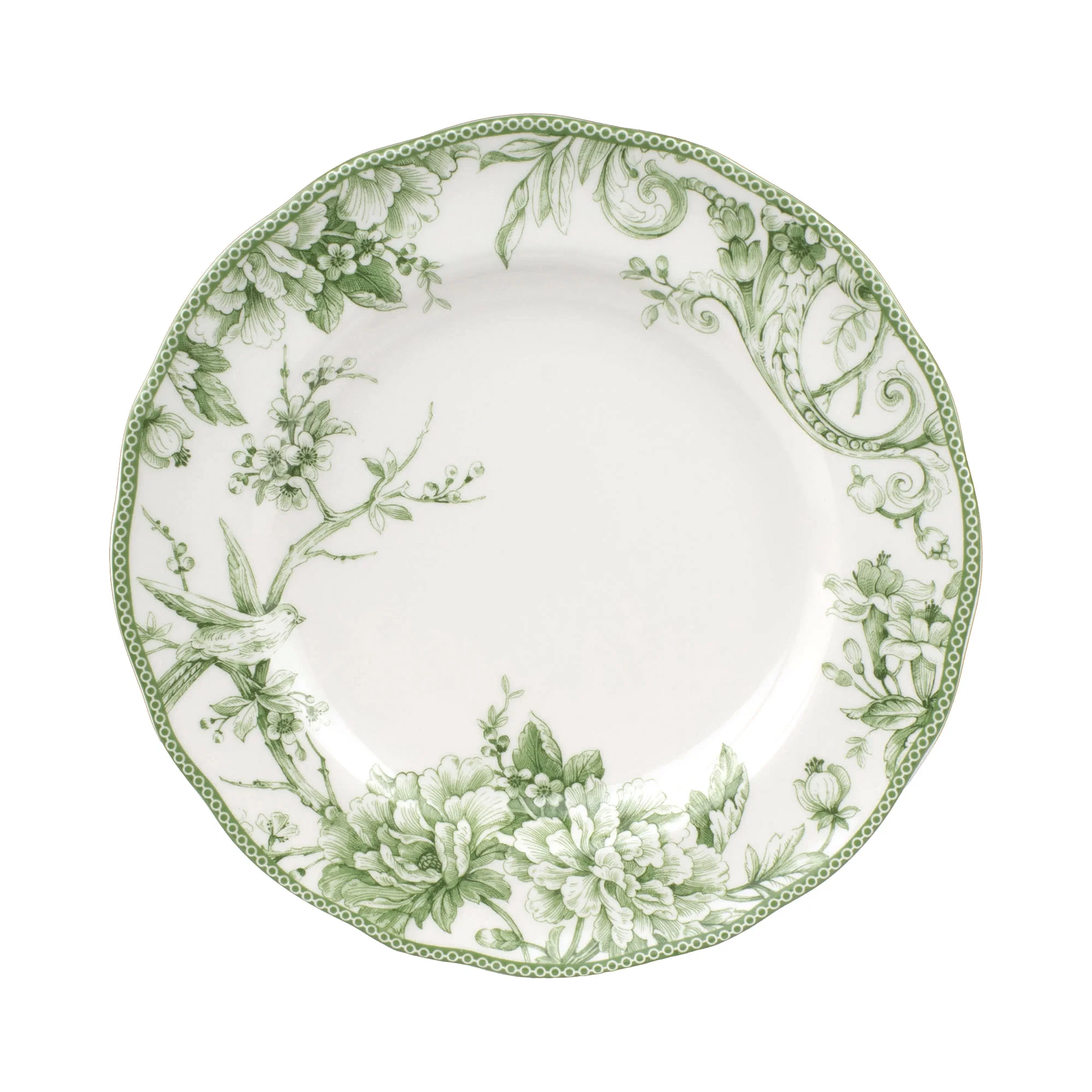 222 Fifth Adelaide Round 16-Piece Porcelain Dinnerware Set, Black Toile