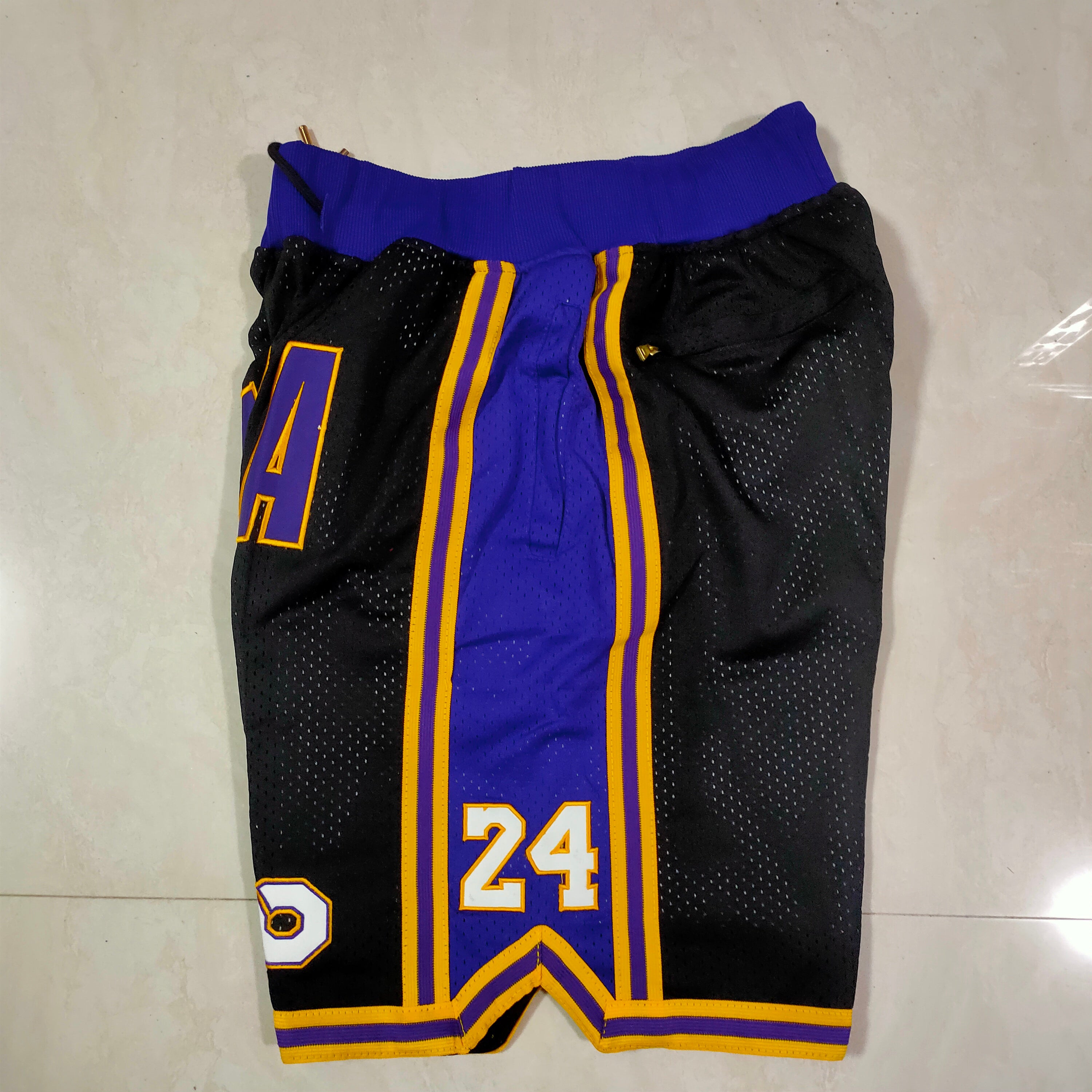 Los Angeles Lakers Mamba Black Gold 8-24 Pocket Pants