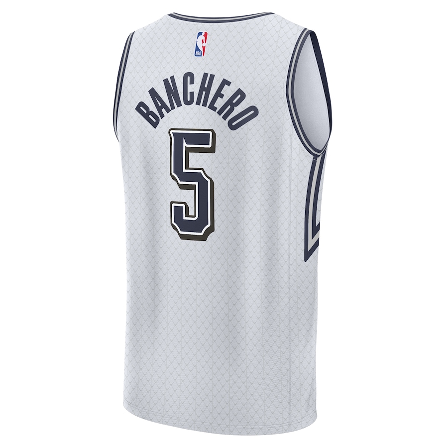 Youth Orlando Magic Paolo Banchero Fanatics Silver 2024/25 Fast Break Player Jersey - City Edition