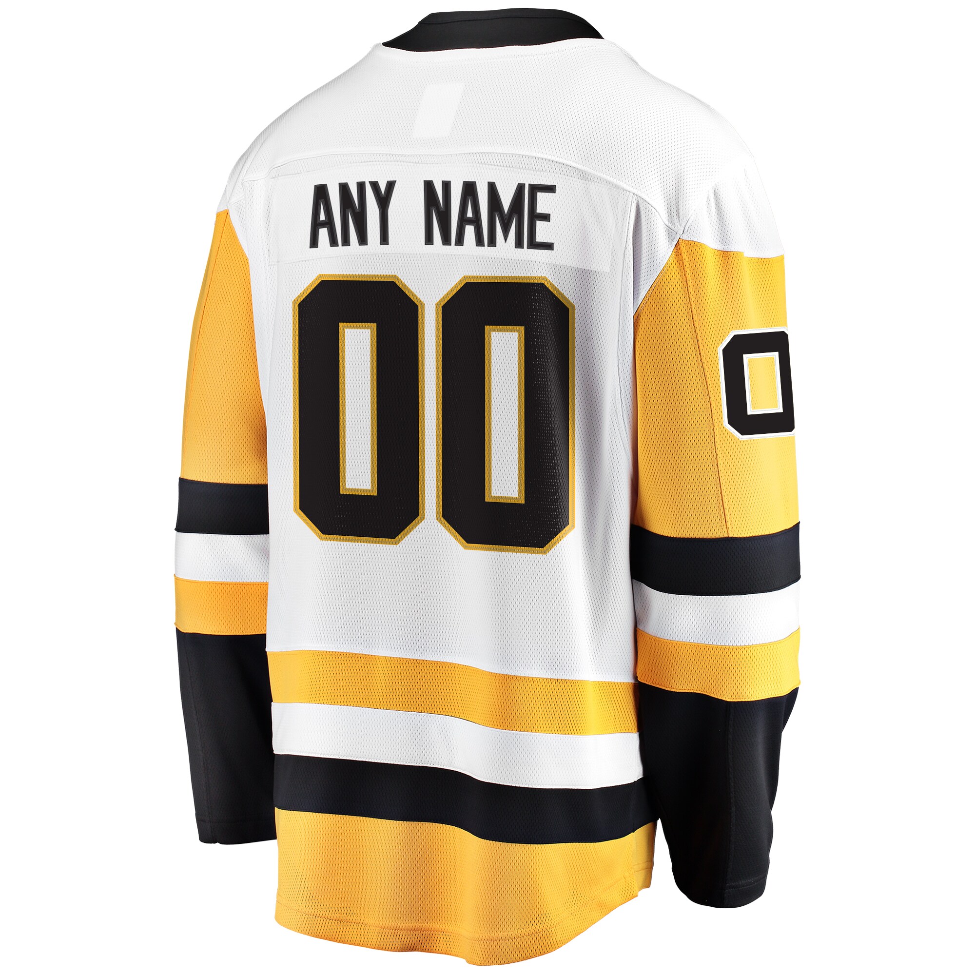 Pittsburgh Penguins Fanatics Away Breakaway Custom Jersey – White