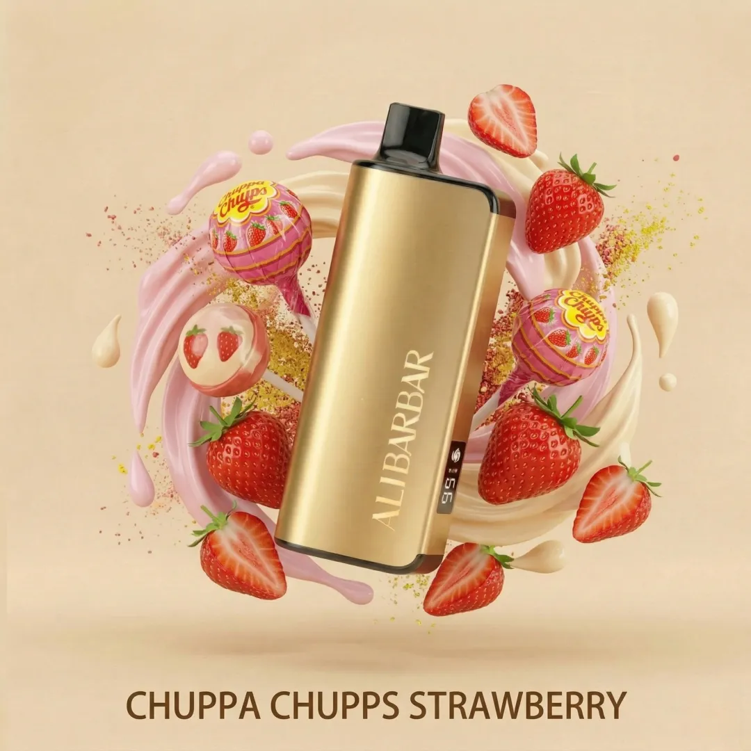 CHUPPA CHUPPS STRAWBERRY - ALIBARBAR INGOT 9000 Puffs