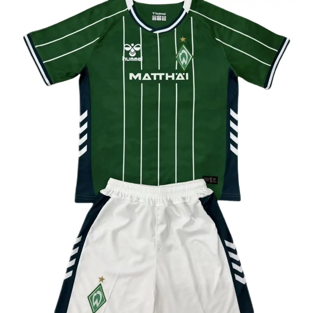 2025-26 Werder Bremen Home Kit - Short Sleeve Children's suit Fans Edition