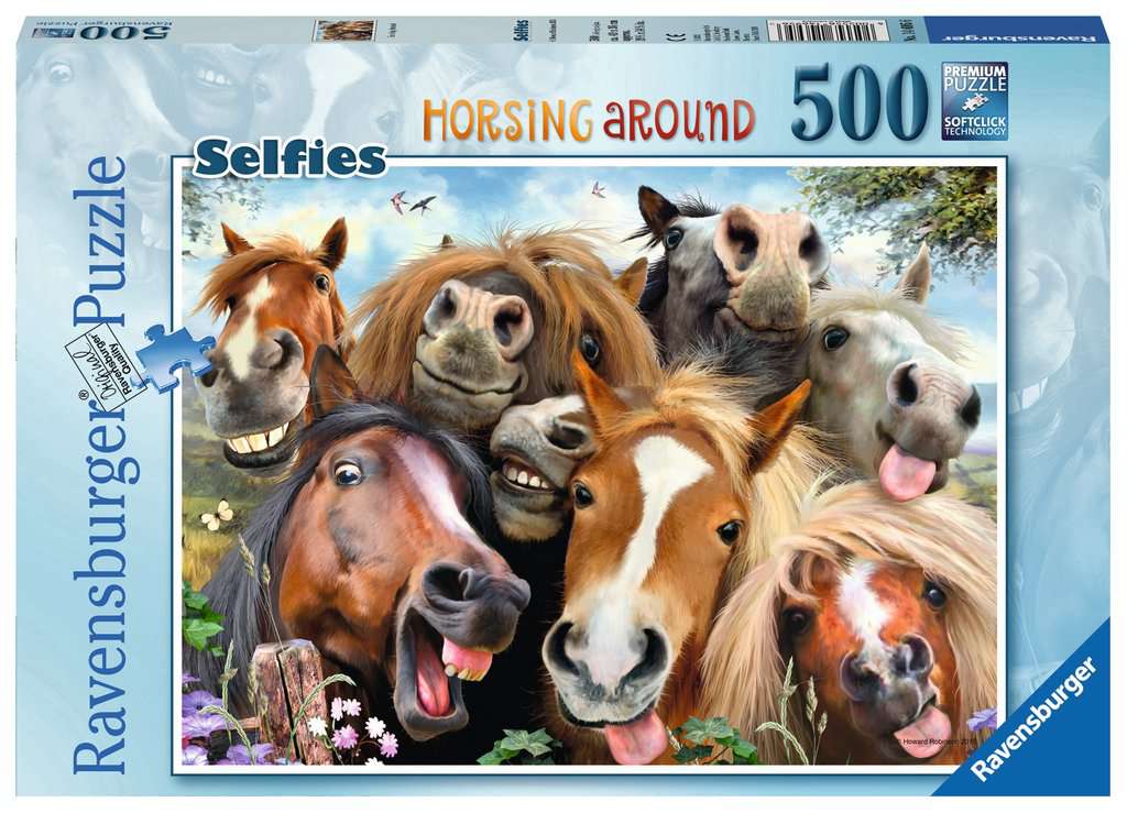 Selfies: Horsing Around – 500 Piece Jigsaw Puzzle (Ravensburger)