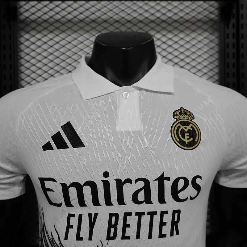 2024/2025 Player Version Real Madrid Chinese Dragon White Football Shirt 1:1 Thai Quality