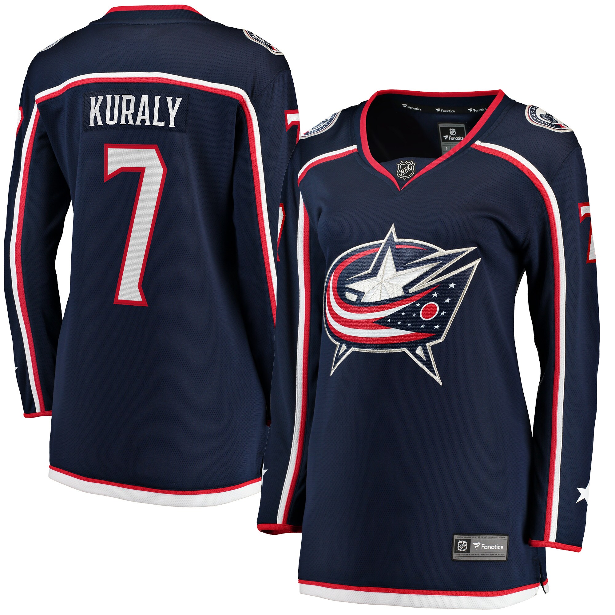 Sean Kuraly Columbus Blue Jackets Fanatics Women’s Home Breakaway   Jersey – Navy