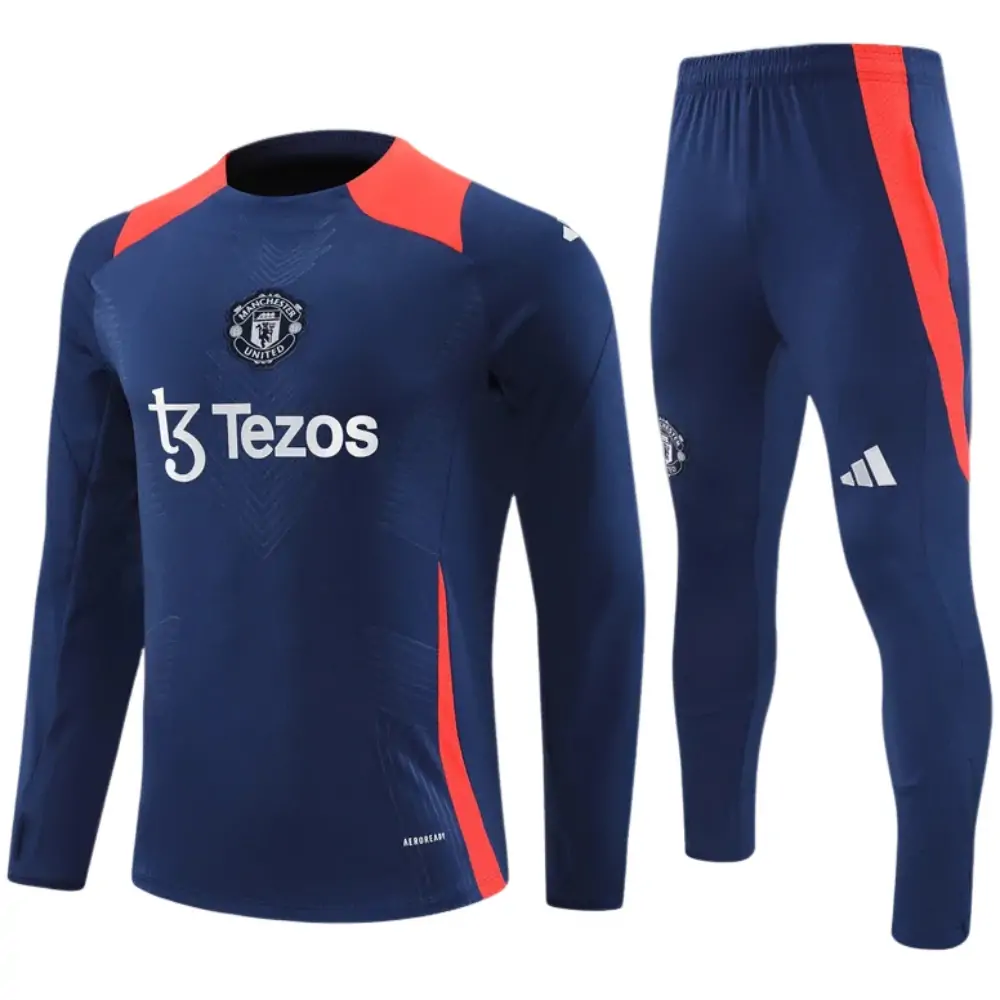 2024-25 New Season Manchester United Royal Blue Kids Training Jersey