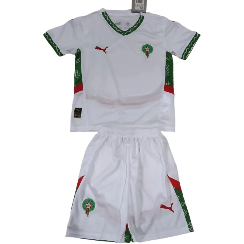 2025-26 Morocco Away Children's Jersey Set - Fans Edition