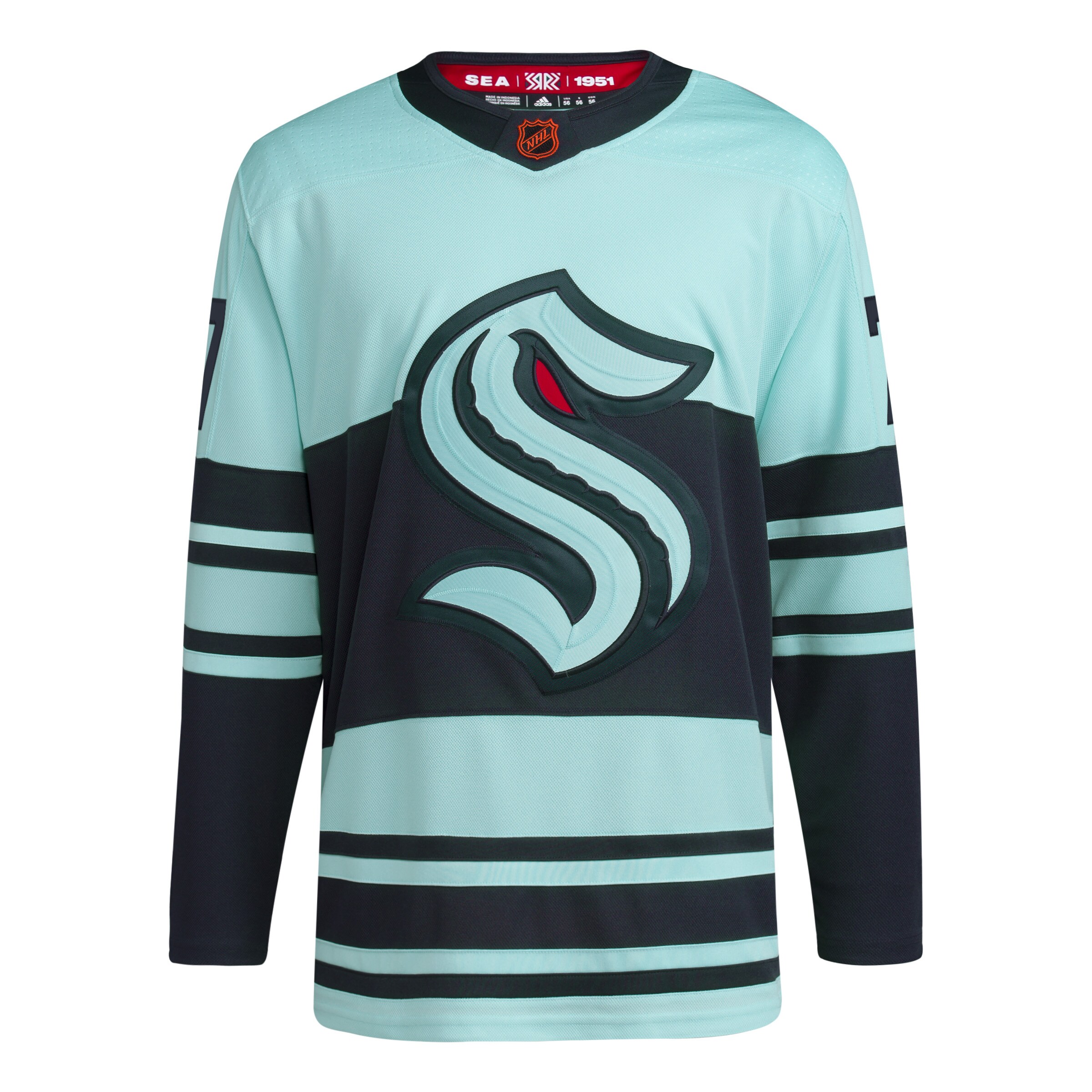 Jordan Eberle Seattle Kraken  Reverse Retro 2.0    Jersey – Light Blue