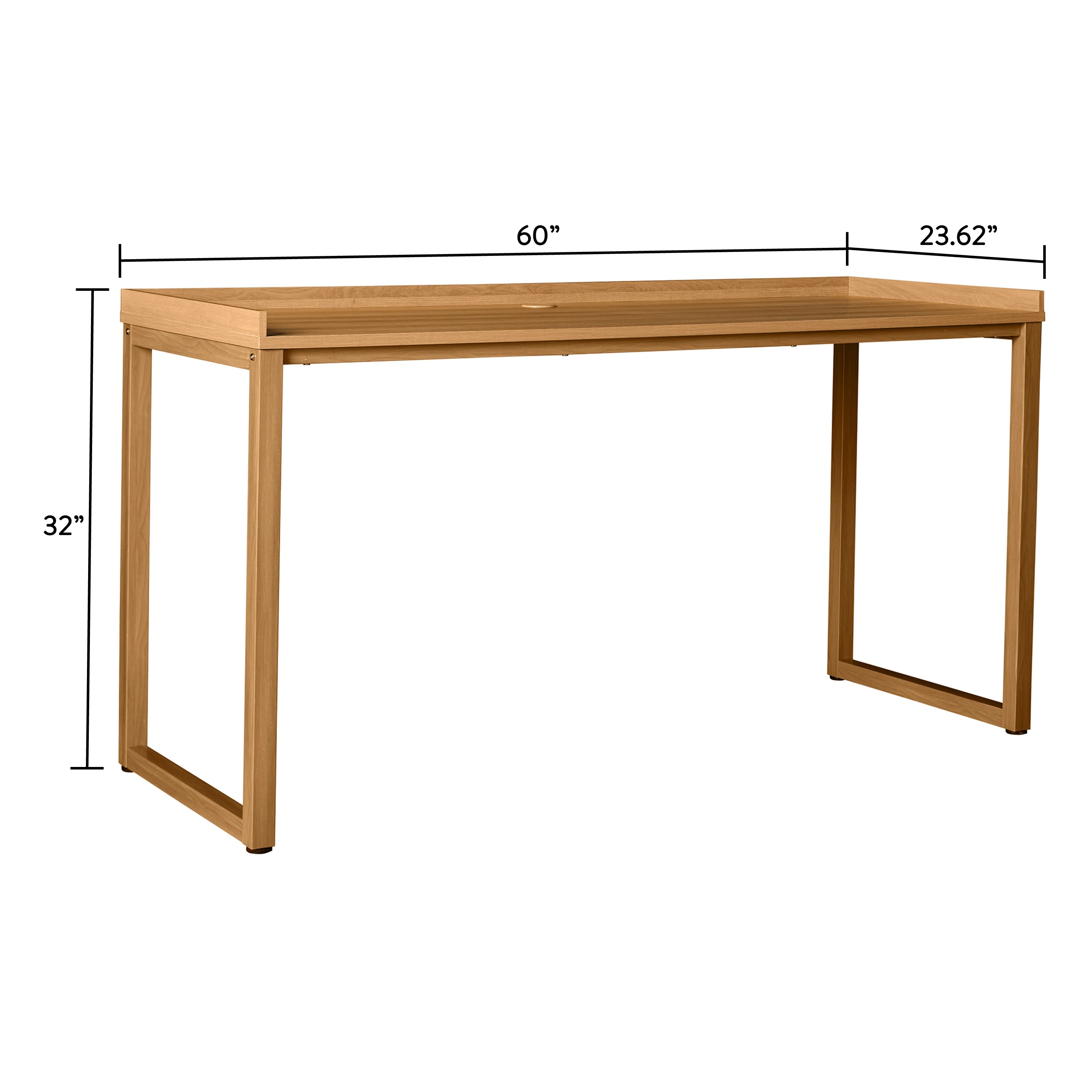 Better Homes & Gardens Ezra Modular L Desk with 6-Cube Storage, Walnut Finish