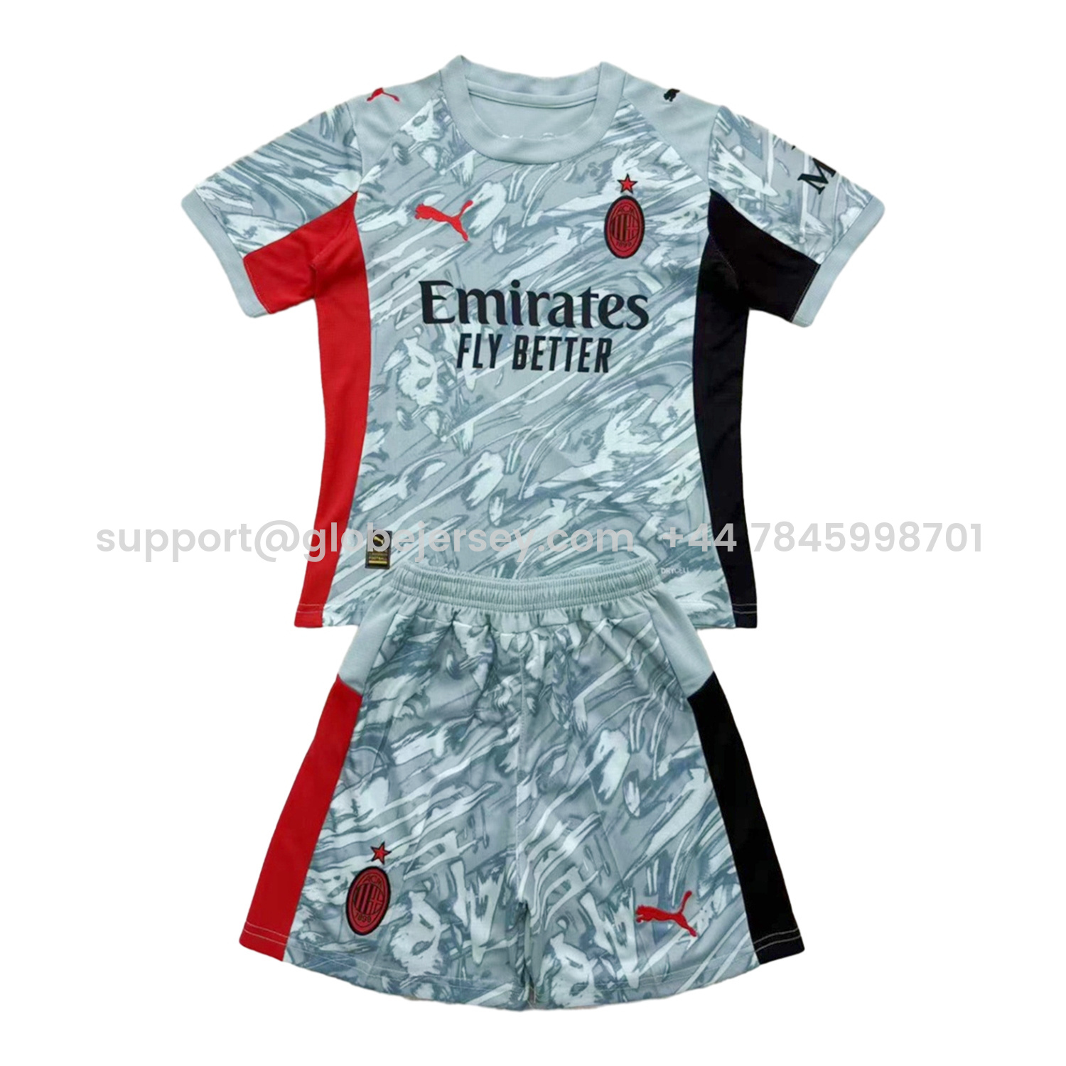 AC Milan 25-26 Blue Goalkeeper Men's Adult Jersey Set - Fans Version