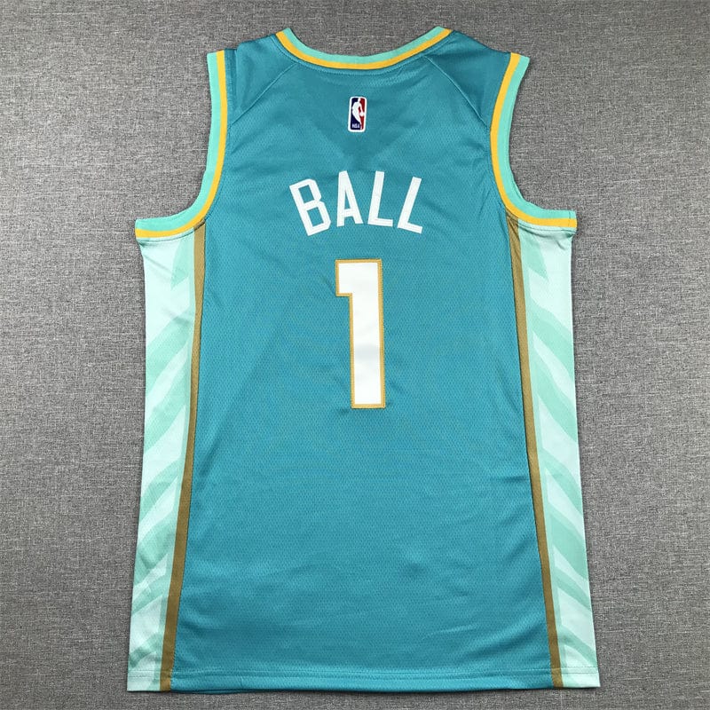 Men's Jersey 2024 Season Hornets #1 Green City Edition BALL