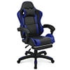 Magshion Rolling Gaming Chair, Adjustable Faux Leather Computer Seat with Lumbar Support for Adults Teens Desk Chair, White