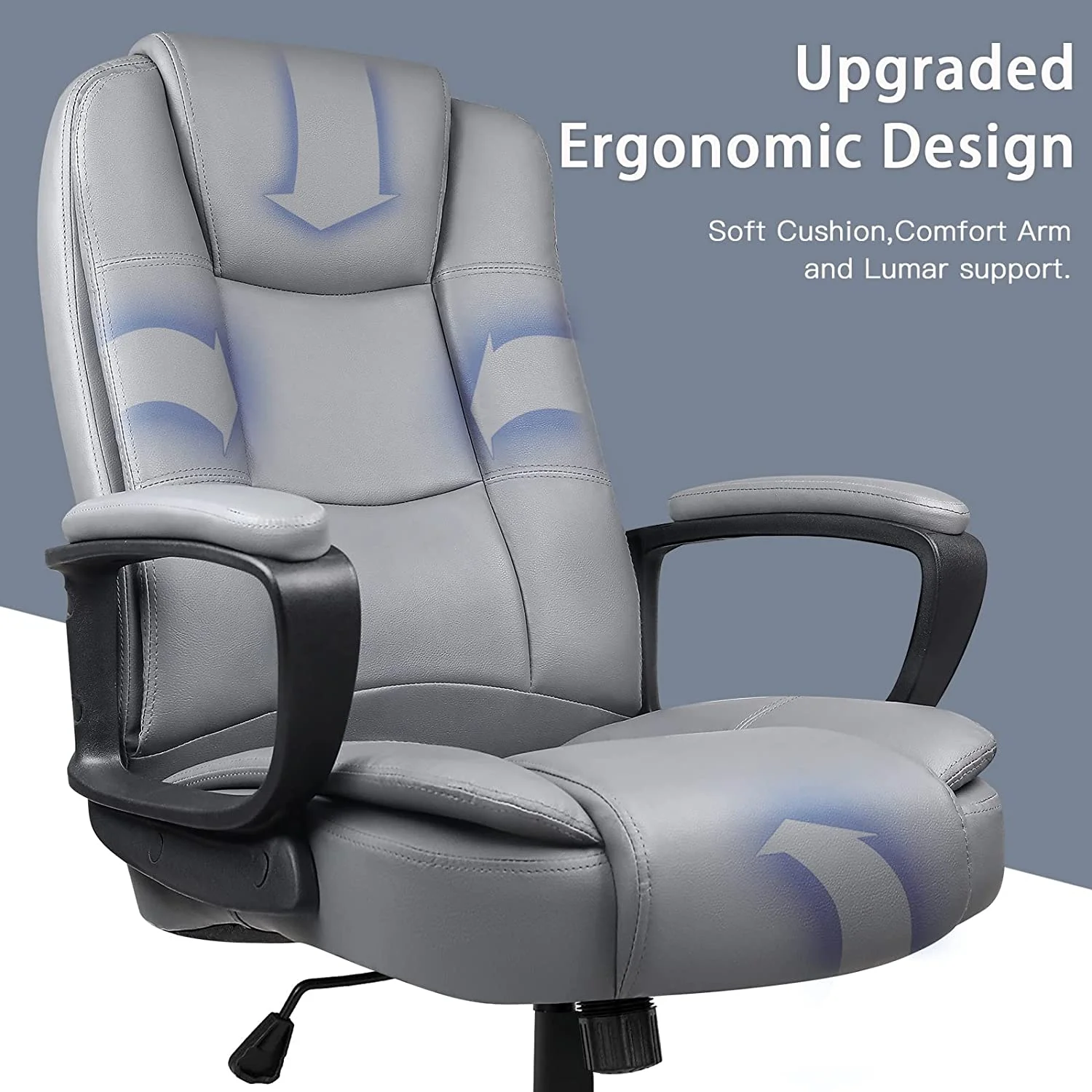 Bossin Big and Tall Home Office Computer chair for Adults, High Back Desk Chair for Heavy Duty 400 LBS