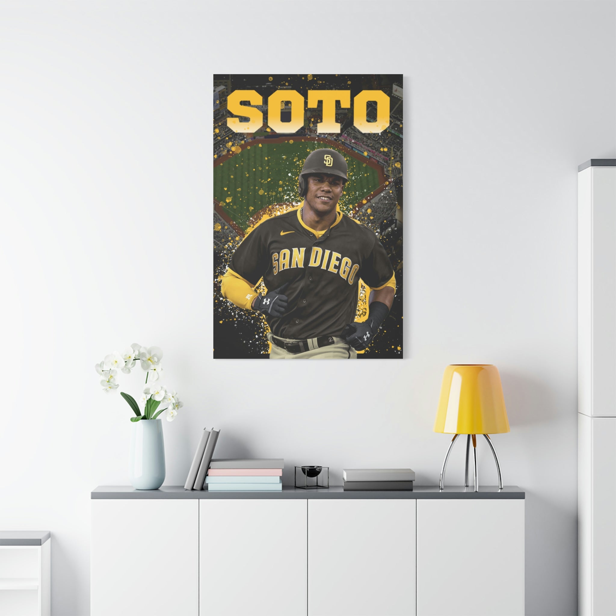 Juan Soto San Diego Padres Petco Park Premium Wall Art Canvas Wrap