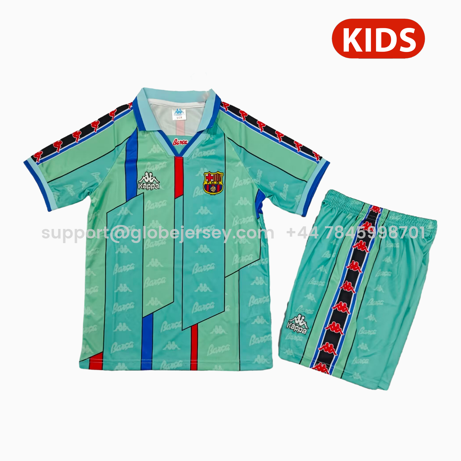 Retro Barcelona 1996-97 Away Kids Kit