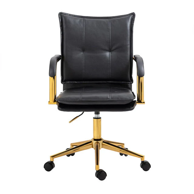 MOJAY PU Leather Ergonomic Executive Office Desk Chair, Brown