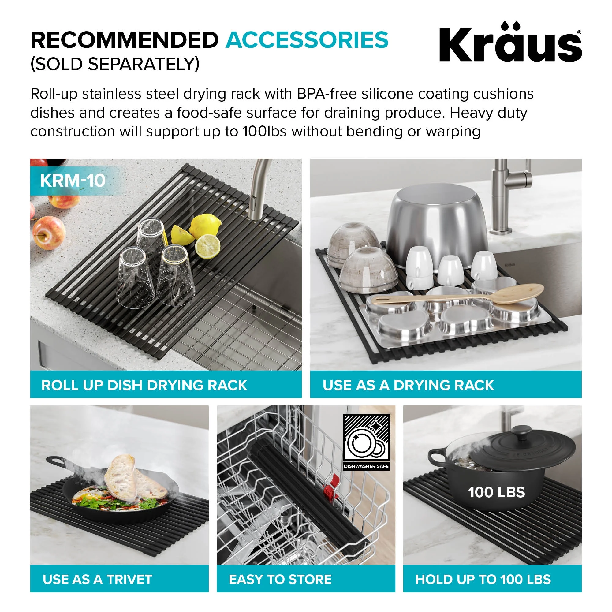KRAUS Standart PRO�?24�?Undermount 16 Gauge Stainless Steel Single Bowl Laundry Utility Sink