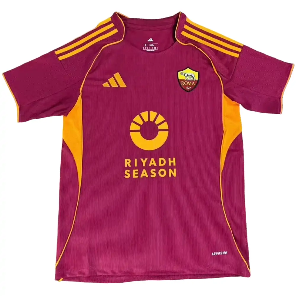 25-26 Roma Home Advertising Jersey - Fan Edition