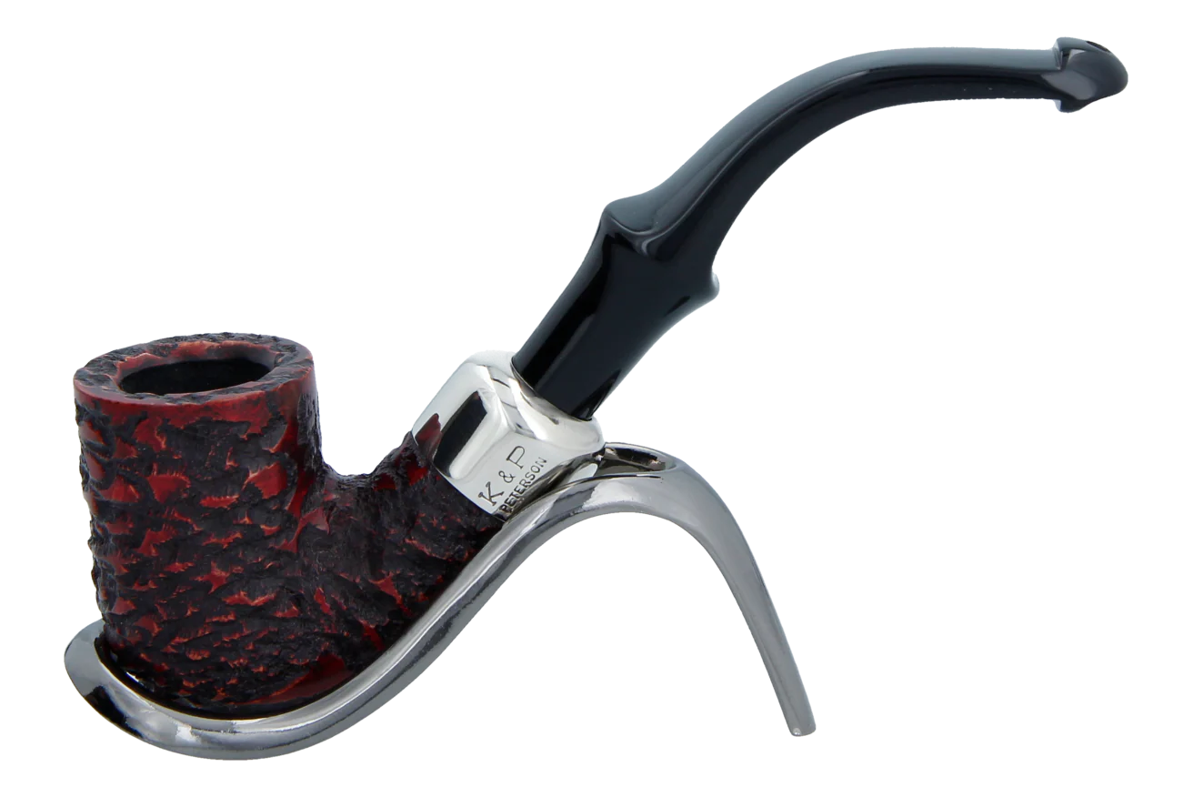 Peterson of Dublin System Rustic Briar Smoking Pipe - Shape No.313