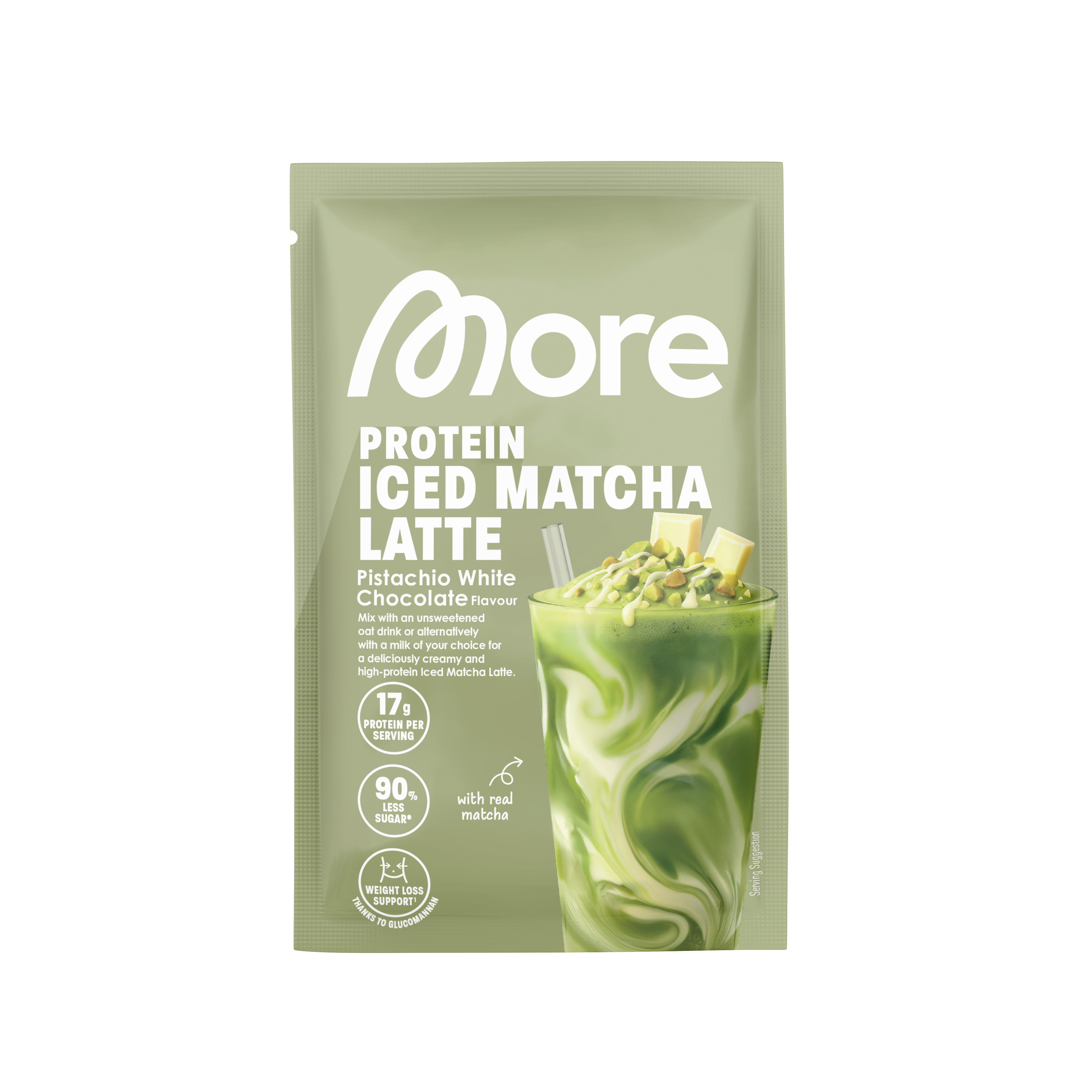 More Protein Iced Matcha Latte