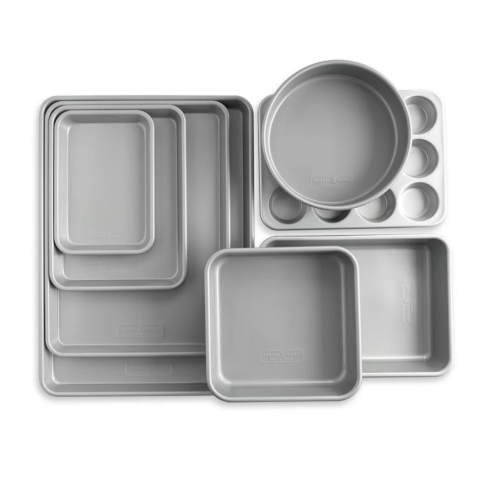 Nordic Ware Brilliant Bakeware 8-Piece Nonstick Pan Set