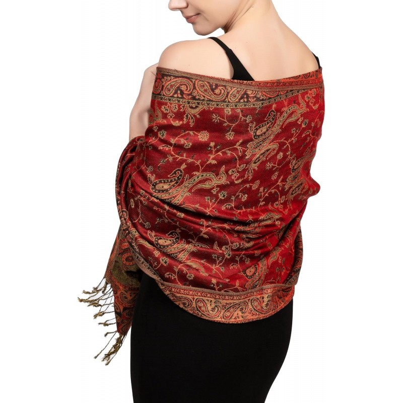 Reversible Paisley Pashmina Rave Scarf