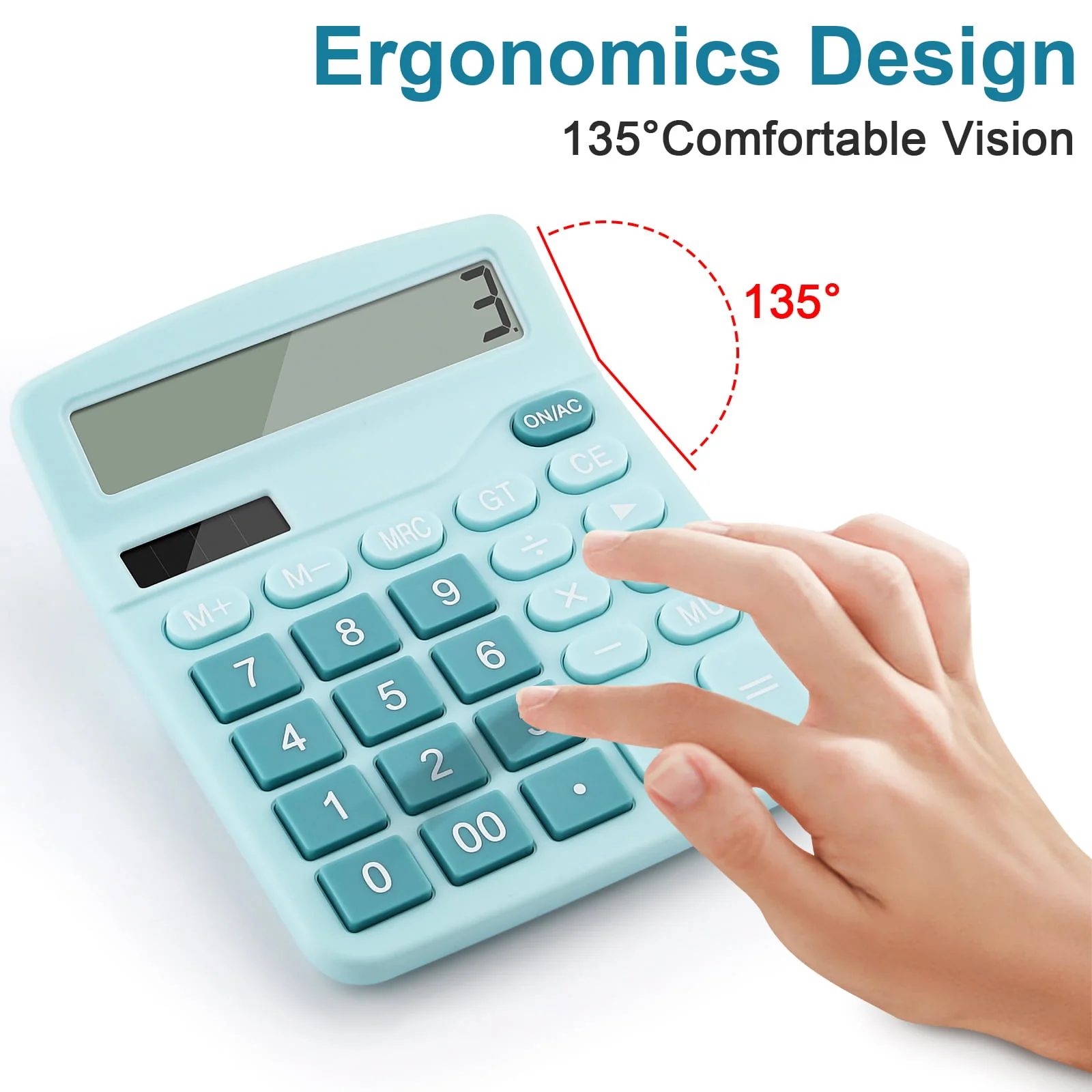 Tocorpie Office Desktop Calculator 12 Digit Solar Calculators Dual Power