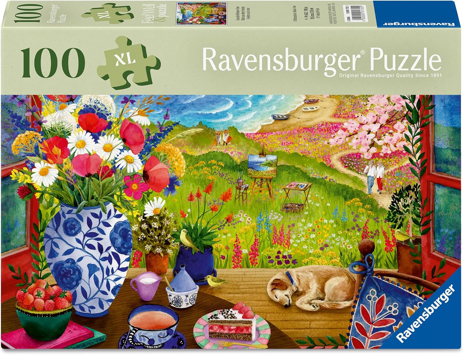 Seaside Window View - 100 Piece XL Jigsaw Puzzle (Ravensburger)