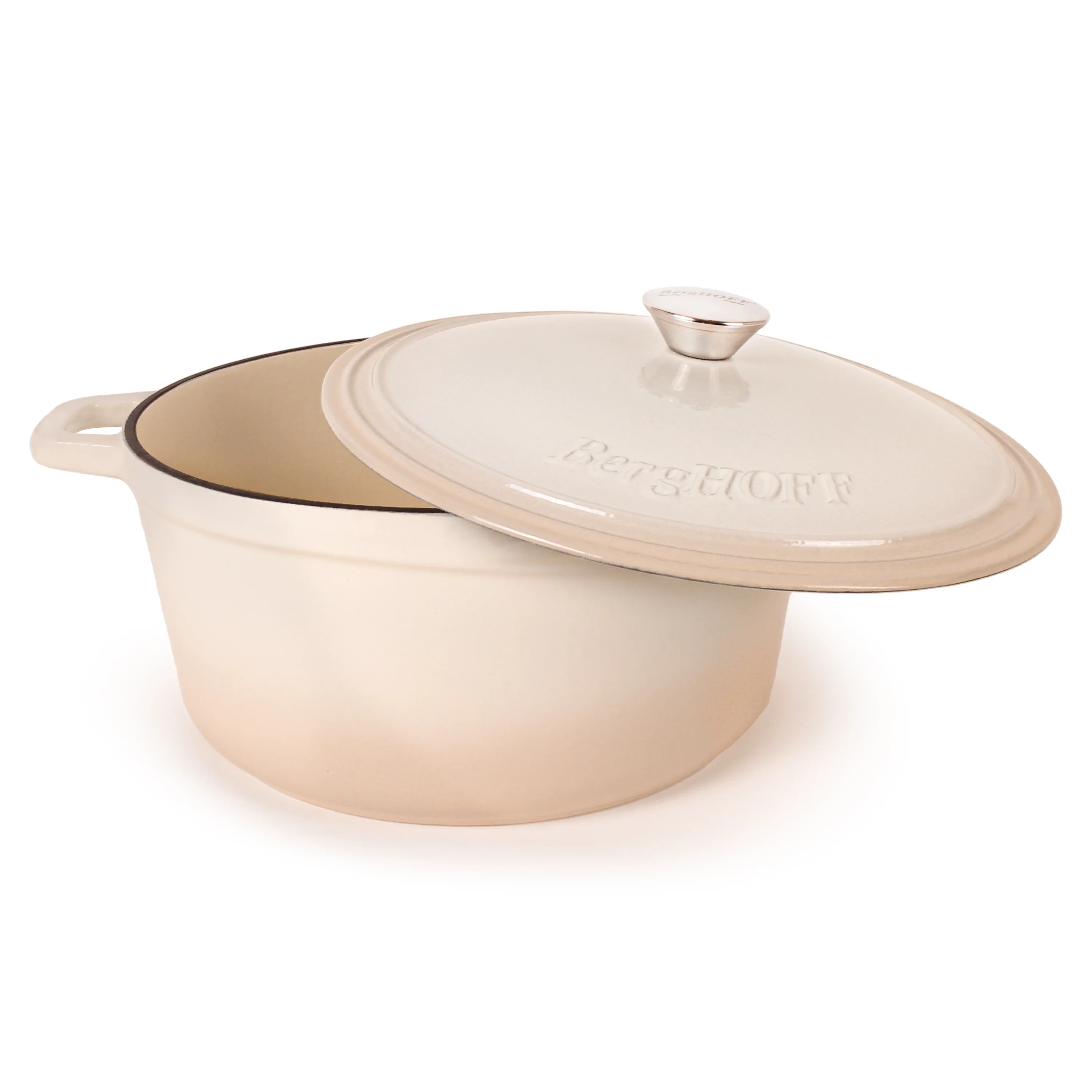 BergHOFF Neo 4Pc Cast Iron Set: 3qt. Covered Dutch Oven & 7qt. Covered Stockpot, Blue