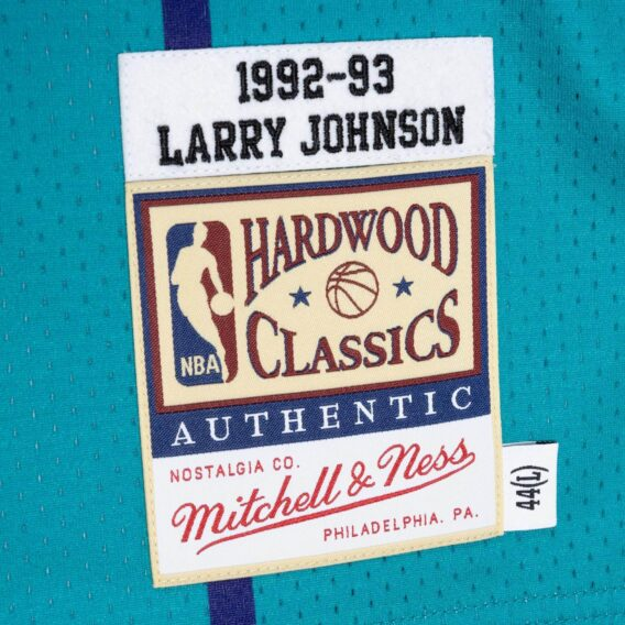 Larry Johnson Charlotte Hornets Road 1992-93 Jersey