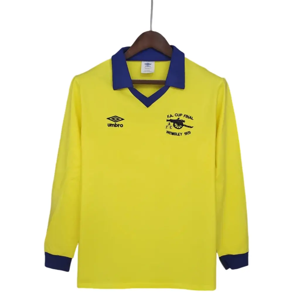 71-79 Arsenal Away Yellow Long Sleeve Retro Jersey
