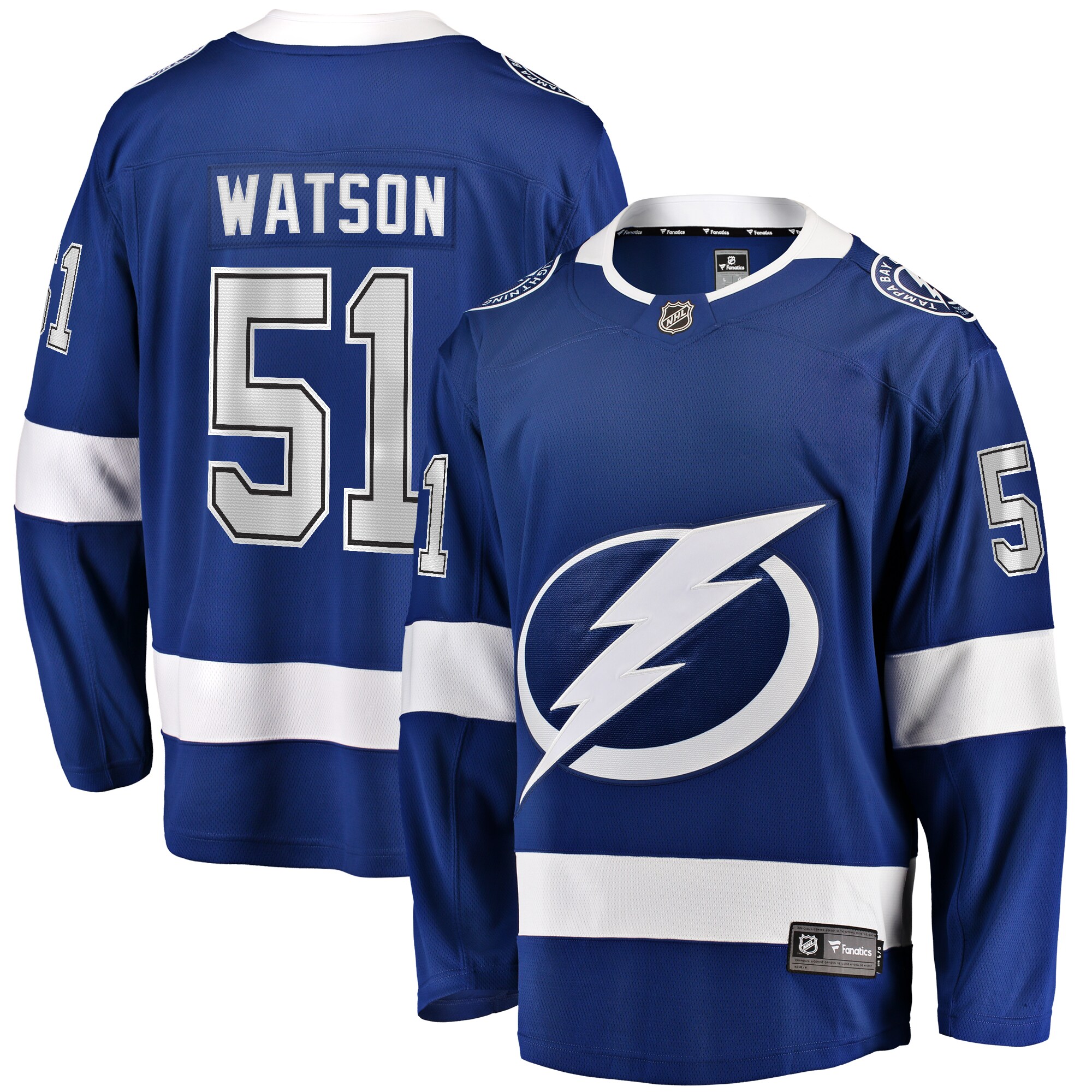 Austin Watson Tampa Bay Lightning Fanatics Home Premier Breakaway   Jersey – Blue