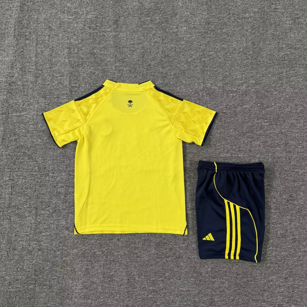 2025-26 Al-Nassr Home Jersey Children's Set - Fans Edition