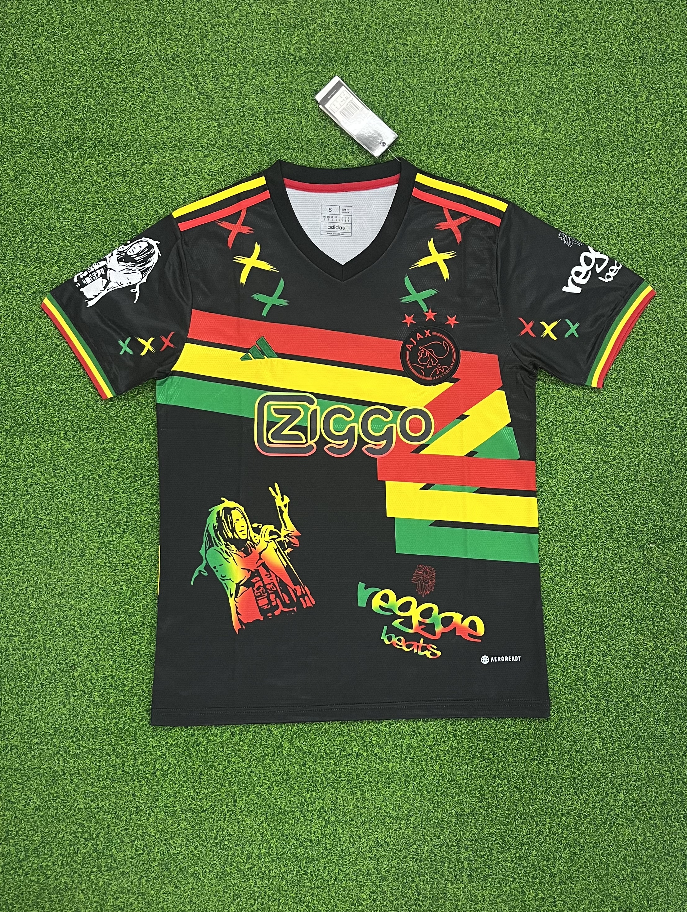 2425  Ajax x Bob Marley Soccer Jersey..Player embroidery version
