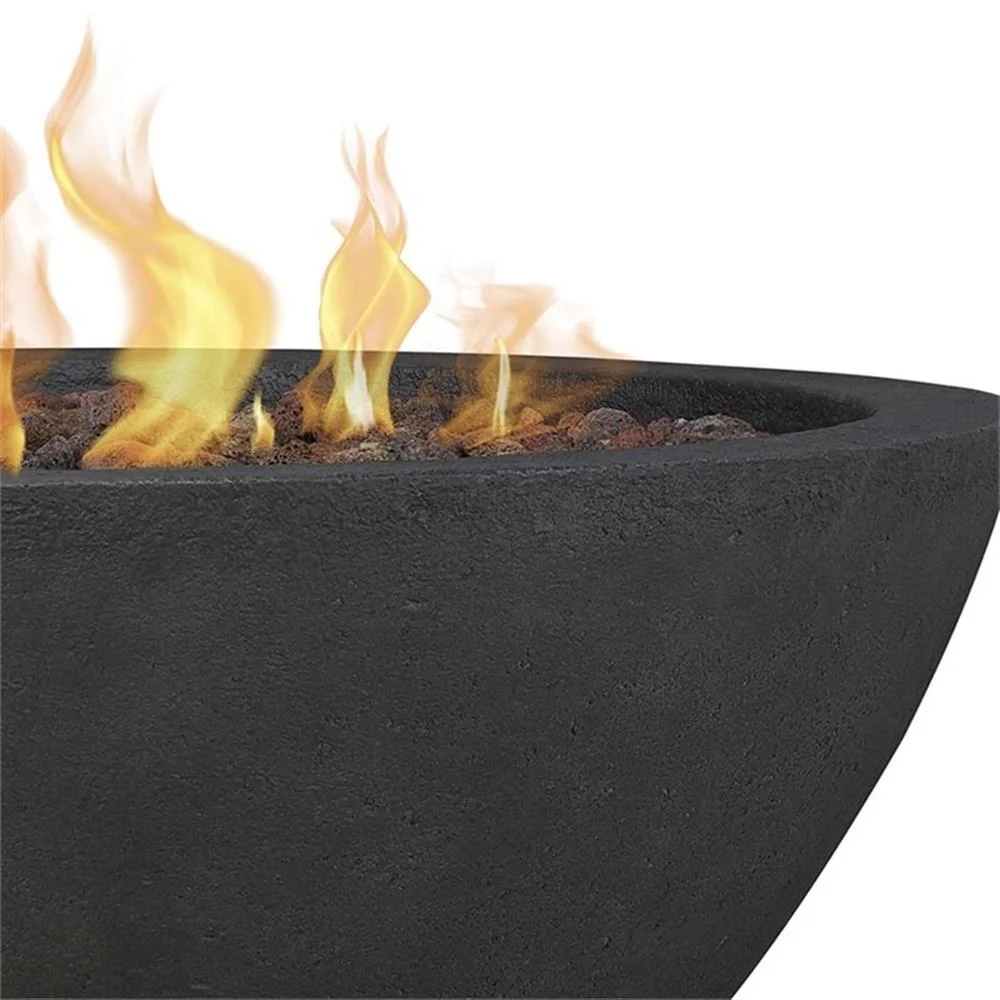 Real Flame Riverside Propane Fire Bowl in Glacier Gray