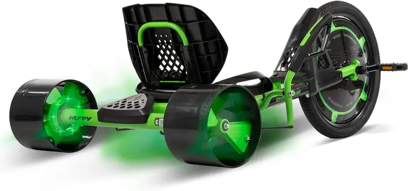 20-Inch Drift Tricycle for Kids – LED-Equipped. Steel-Frame Ride with Height-Adjustable Seat