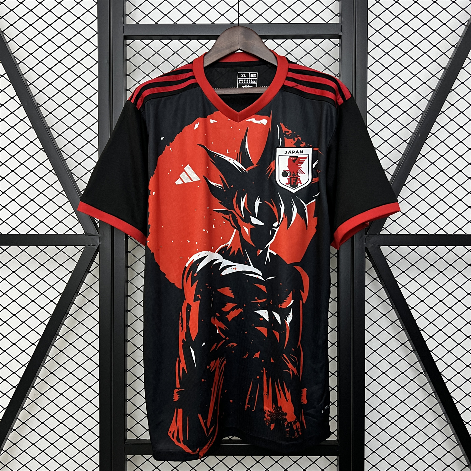 Japan 2024 Black Red Son Goku Jersey - Fans Version