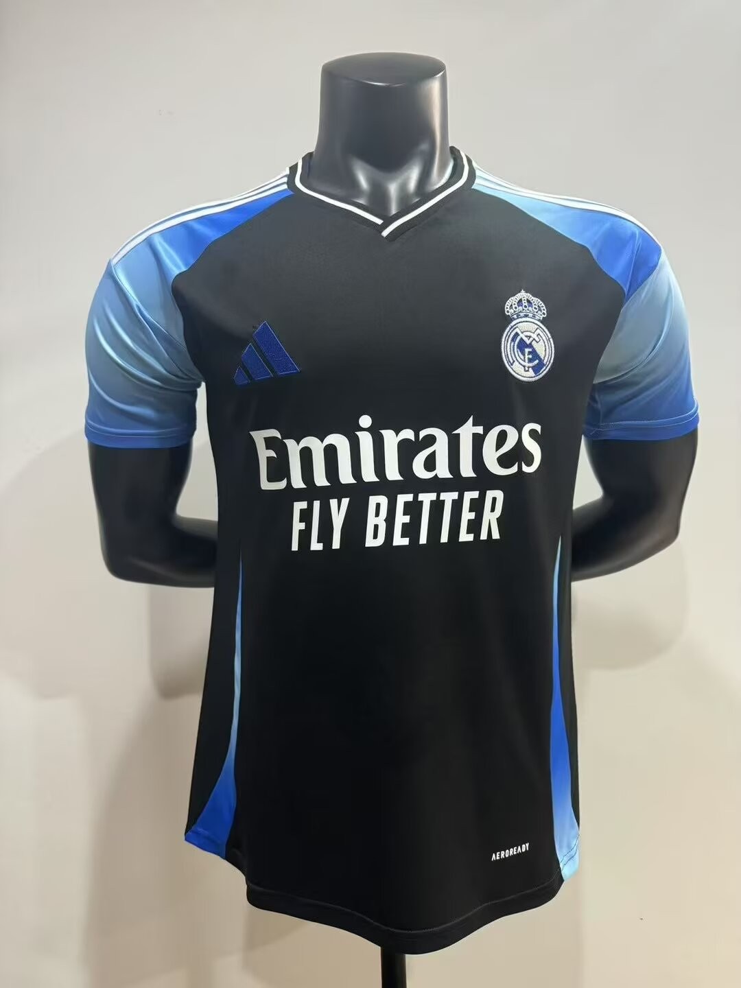 2025/2026 Player Version Real Madrid Special Black Blue Edition  Football Shirt 1:1 Thai Quality