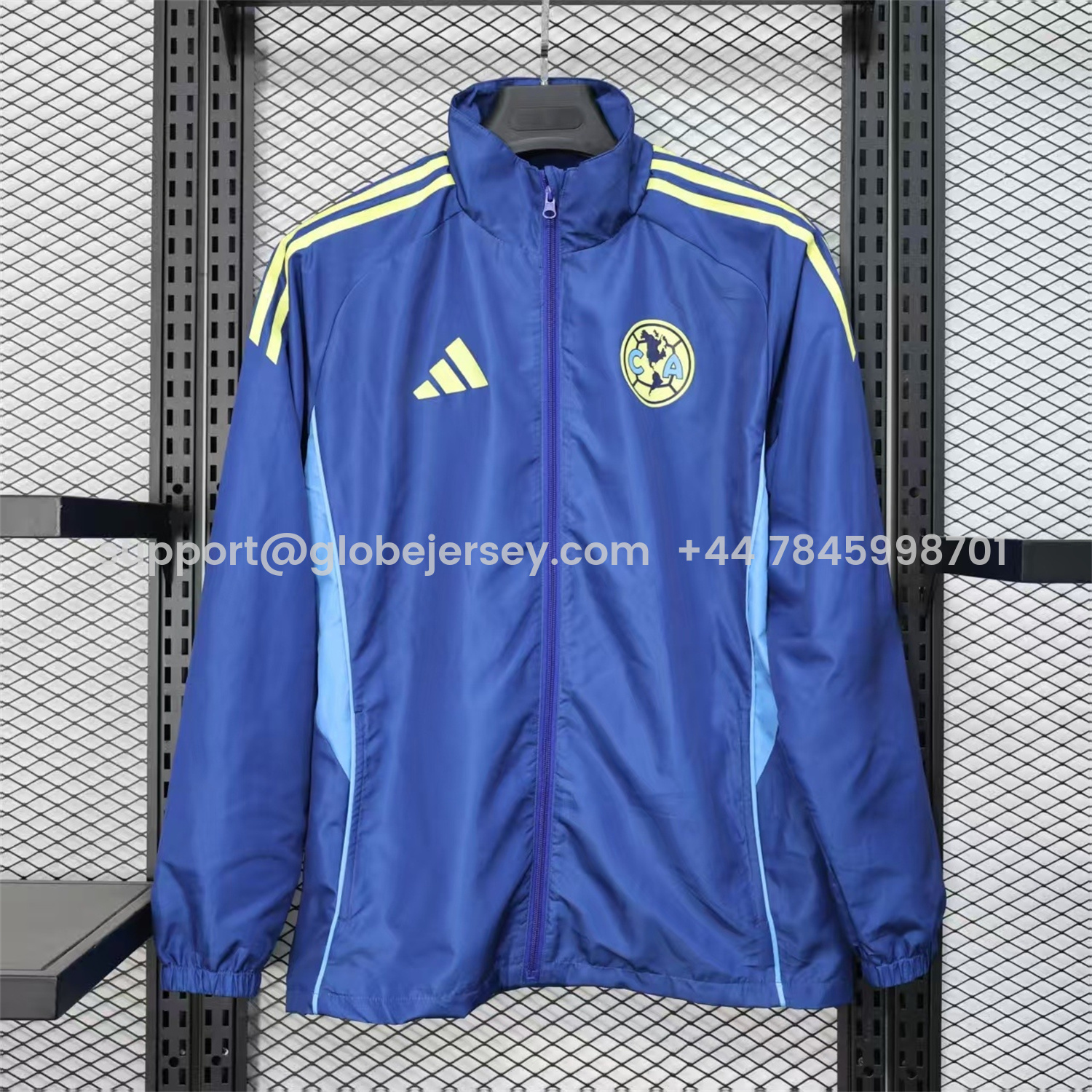 Club América 25-26 Blue Windbreaker Jacket