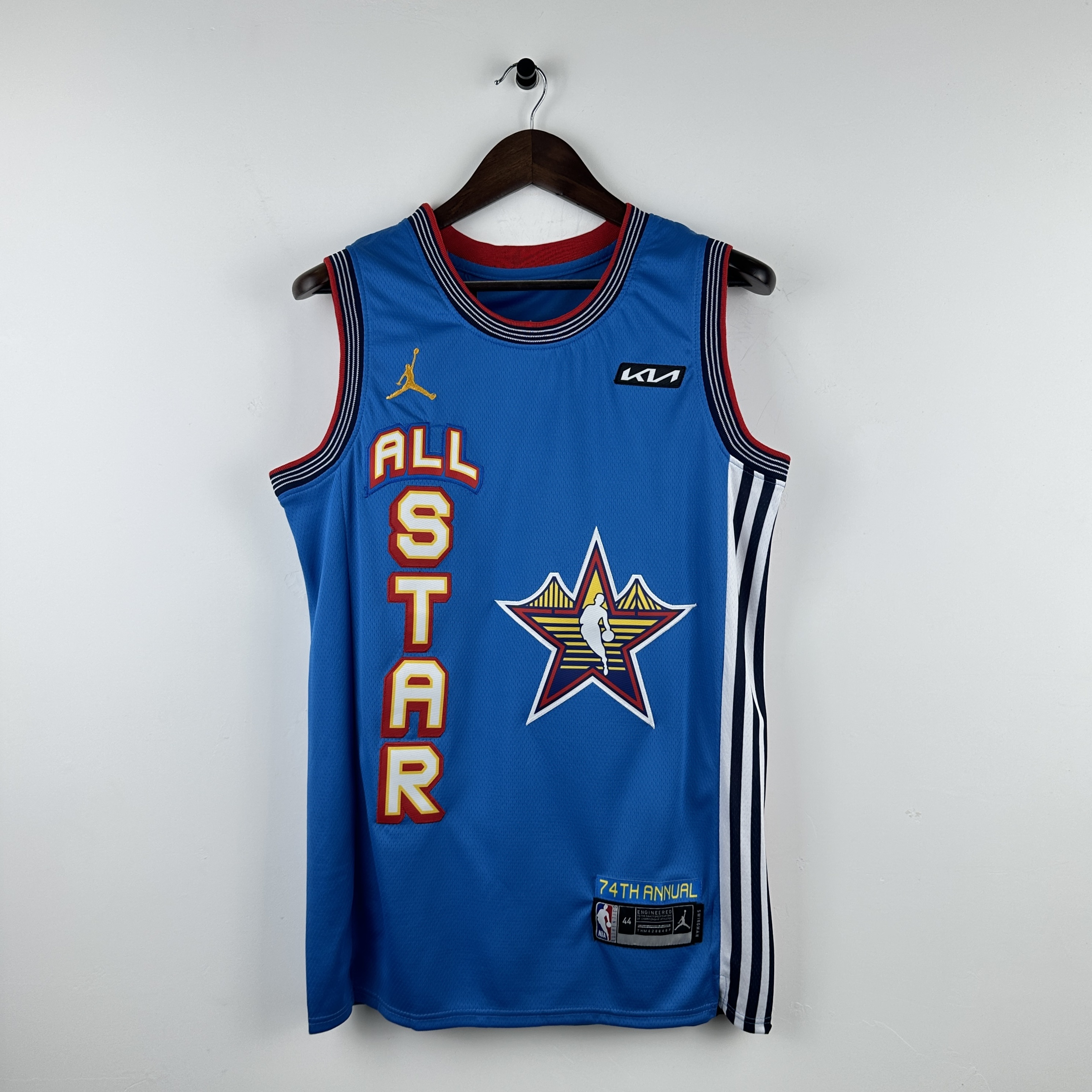 Embroidered 25th season All-Star Blue No. 35 Durant