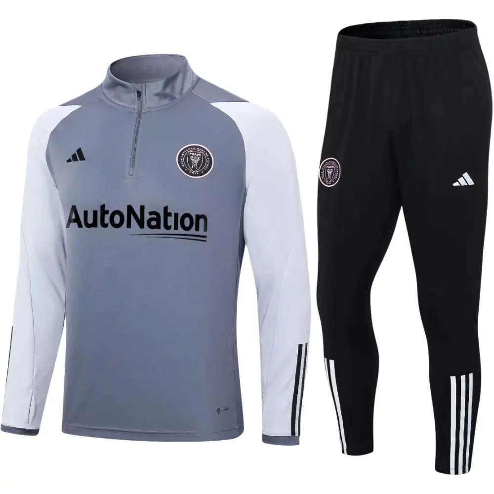 2023/2024 Miami International Half Pull Training Wear Gray Suit